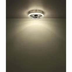 Cirilla Ventilateur de plafond lumineux Luminaires Globo Lighting LED Noir, 1 lumière, Télécommandes