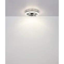 Cirilla Ventilateur de plafond lumineux Luminaires Globo Lighting LED Noir, 1 lumière, Télécommandes