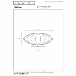 CORINA Lampe à poser Luminaires Lucide Beige, 1 lumière