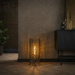 Cortecega Lampadaire Noir, 1 lumière