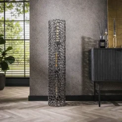 Cortecega Lampadaire Noir, 3 lumières