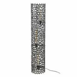 Cortecega Lampadaire Noir, 3 lumières