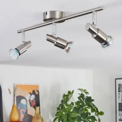 Crina Plafonnier, Spot de plafond Chrome, Nickel mat, 3 lumières