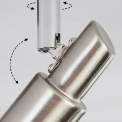 Crina Plafonnier, Spot de plafond Chrome, Nickel mat, 3 lumières