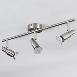 Crina Plafonnier, Spot de plafond Chrome, Nickel mat, 3 lumières
