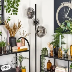 Dagan Lampadaire Clair, Fumé, 3 lumières