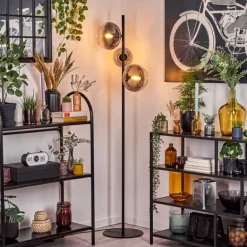Dagan Lampadaire Clair, Fumé, 3 lumières