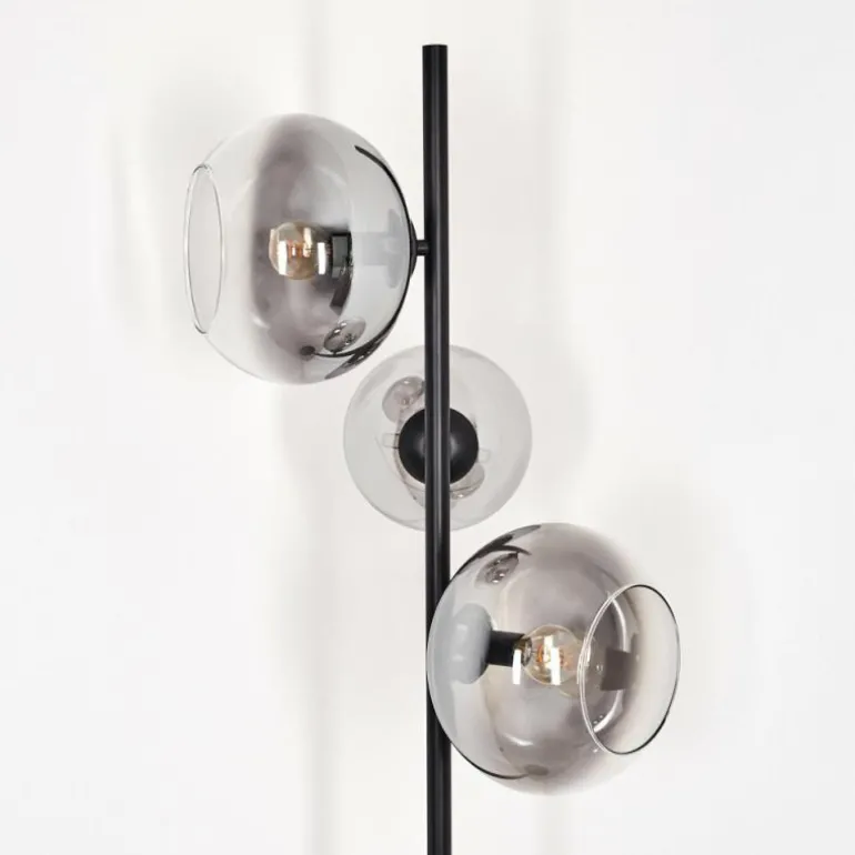 Dagan Lampadaire Clair, Fumé, 3 lumières