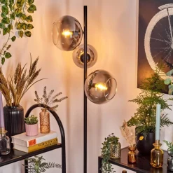 Dagan Lampadaire Clair, Fumé, 3 lumières