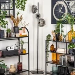 Dagan Lampadaire Clair, Fumé, 3 lumières