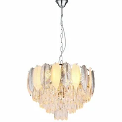 Dalton Lustre Luminaires Globo Lighting Chrome, 9 lumières