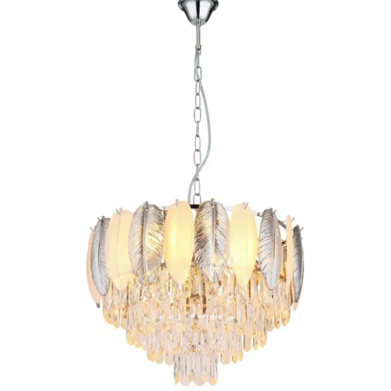 Dalton Lustre Luminaires Globo Lighting Chrome, 9 lumières