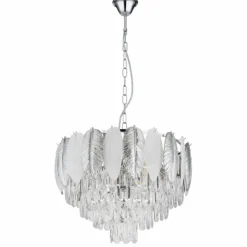Dalton Lustre Luminaires Globo Lighting Chrome, 9 lumières