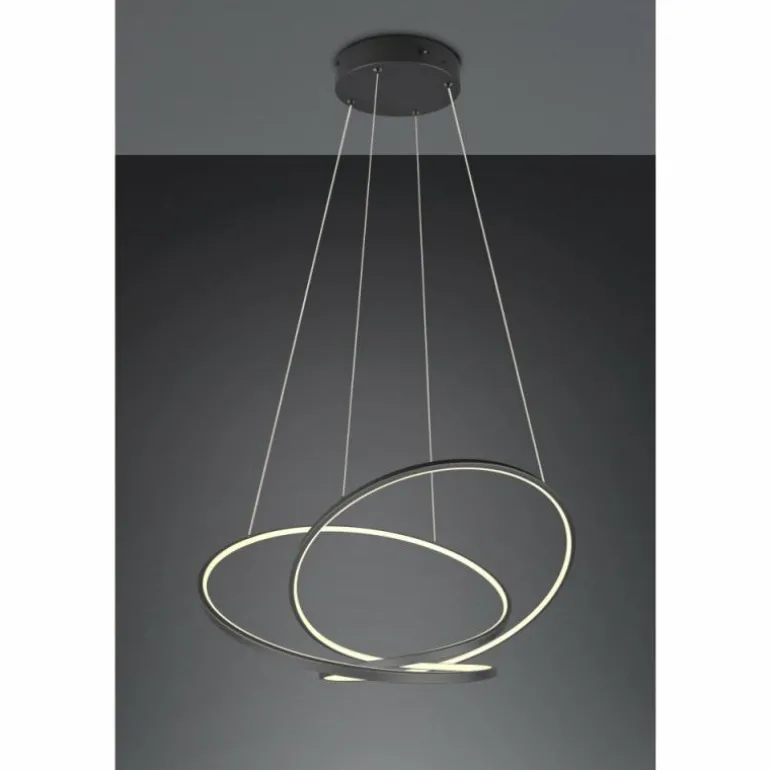 Darvin Suspension Luminaires Trio LED Noir, 1 lumière