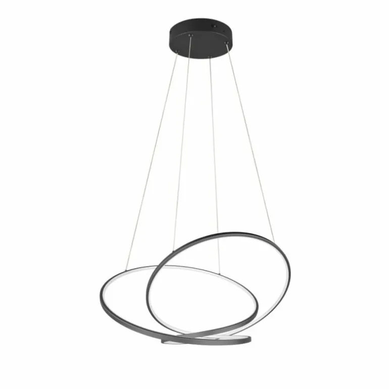 Darvin Suspension Luminaires Trio LED Noir, 1 lumière