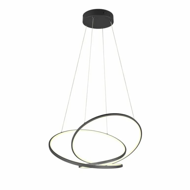 Darvin Suspension Luminaires Trio LED Noir, 1 lumière