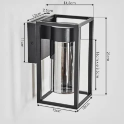 Doninhas Lampe murale d´extérieur Noir, 1 lumière