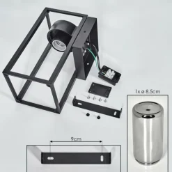 Doninhas Lampe murale d´extérieur Noir, 1 lumière