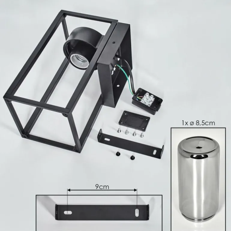 Doninhas Lampe murale d´extérieur Noir, 1 lumière