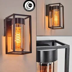 Doninhas Lampe murale d´extérieur Noir, 1 lumière