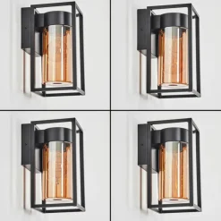 Doninhas Lampe murale d´extérieur Noir, 1 lumière