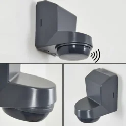 Détecteur de mouvement Calambao Anthracite, Blanc, Détecteur de mouvement