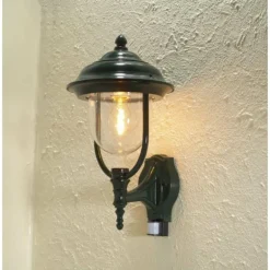 Détecteur de mouvement Konstsmide Pallas Vert, 1 lumière, Détecteur de mouvement