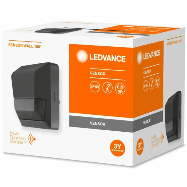 Détecteur de mouvement LEDVANCE SENSOR Gris, Détecteur de mouvement
