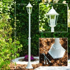 Eclairage de chemin Esteli Blanc, 1 lumière