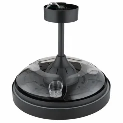 Elina Ventilateur de plafond lumineux Luminaires Globo Lighting LED Gris, 1 lumière, Télécommandes, Changeur de couleurs