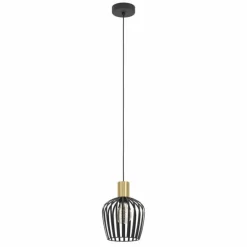 EMPOLI Suspension Luminaires Eglo Laiton, Noir, 1 lumière
