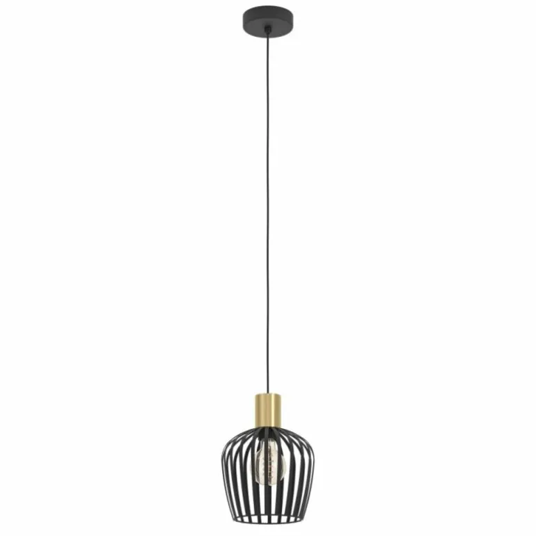 EMPOLI Suspension Luminaires Eglo Laiton, Noir, 1 lumière