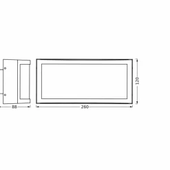 Endura Applique murale Luminaires Ledvance Gris, 1 lumière