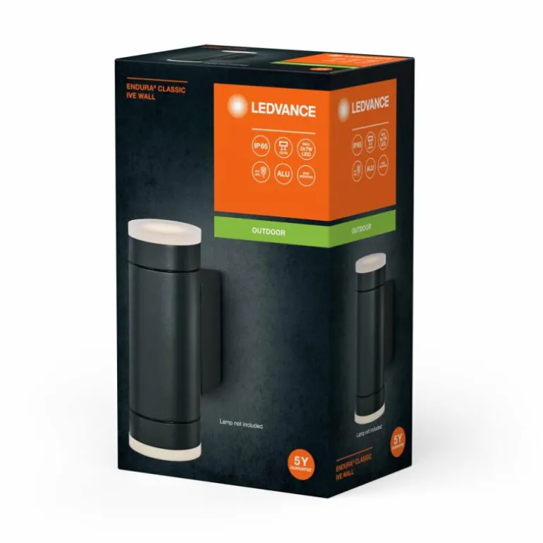 Endura Applique murale Luminaires Ledvance Gris, 2 lumières