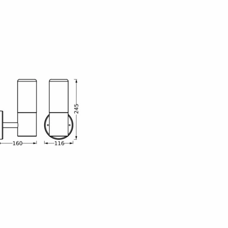 Endura Applique murale Luminaires Ledvance Gris, 1 lumière