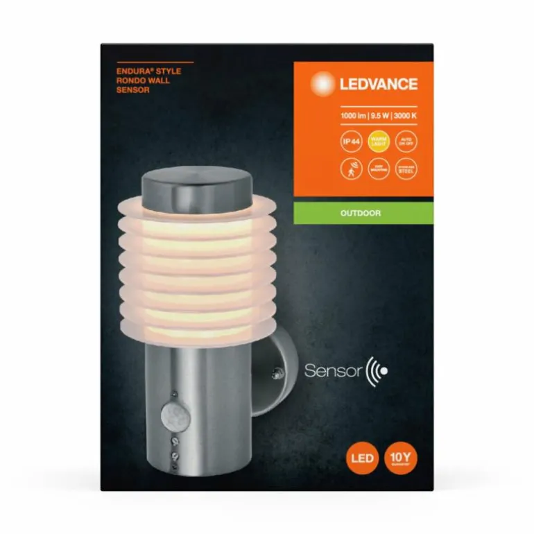 Endura Applique murale Luminaires Ledvance LED Acier brossé, 1 lumière