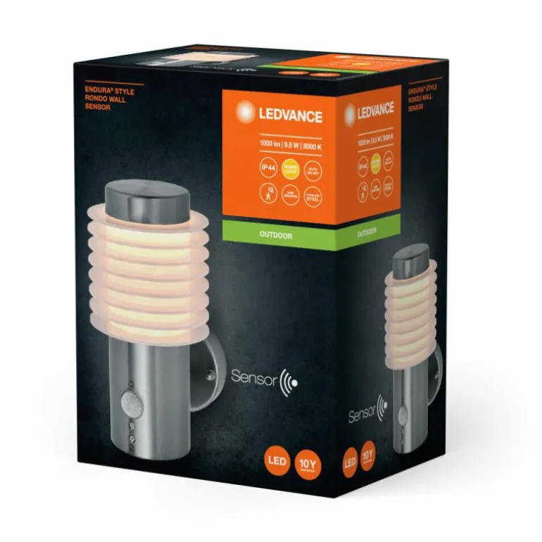 Endura Applique murale Luminaires Ledvance LED Acier brossé, 1 lumière
