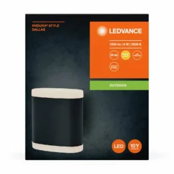 Endura Applique murale Luminaires Ledvance LED Gris, 1 lumière