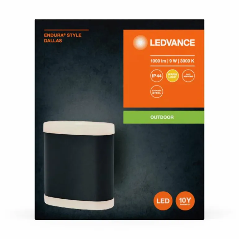 Endura Applique murale Luminaires Ledvance LED Gris, 1 lumière