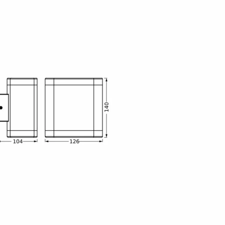 Endura Applique murale Luminaires Ledvance LED Gris, 1 lumière