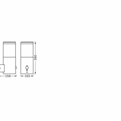 Endura Applique murale Luminaires Ledvance Gris, 1 lumière