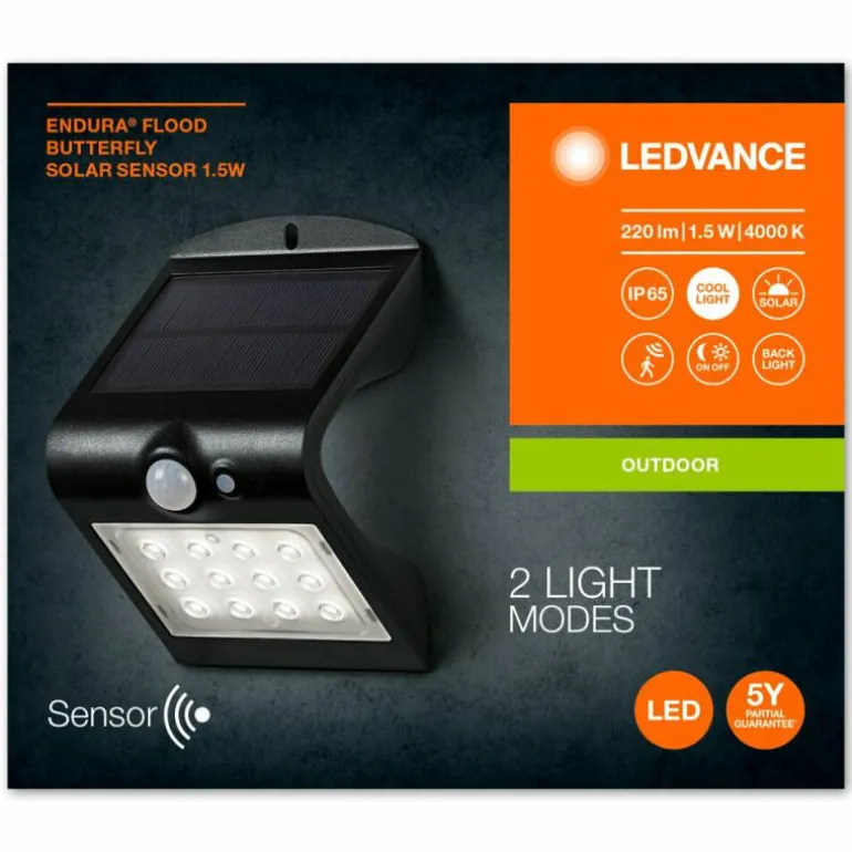 Endura Détecteur de mouvement Luminaires Ledvance LED Noir, 1 lumière
