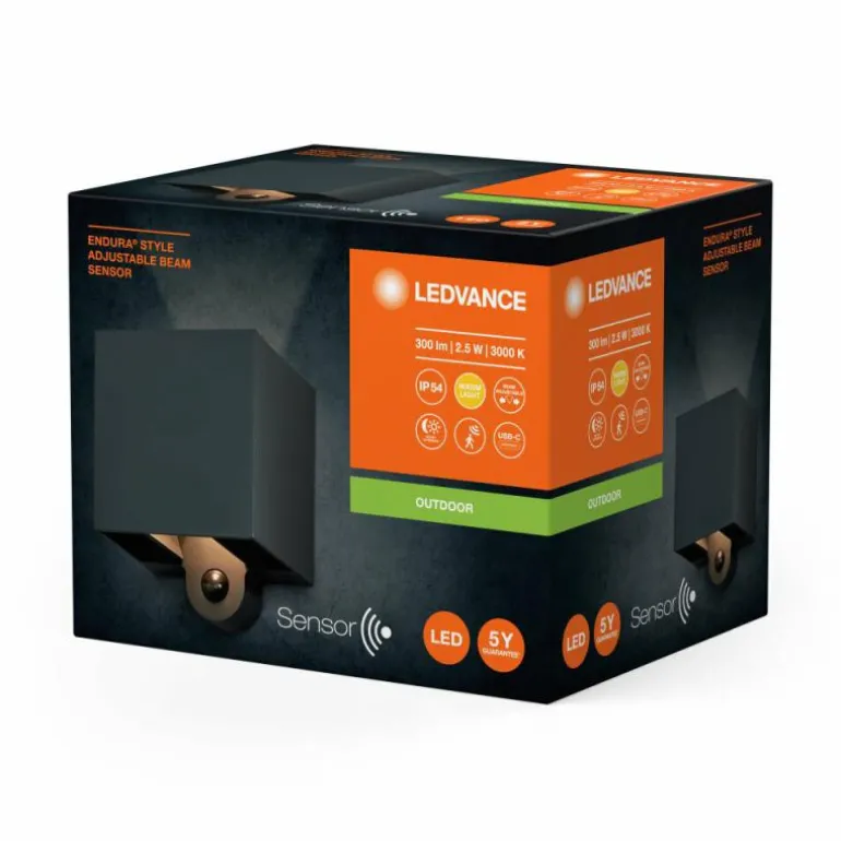 Endura Lampe murale d´extérieur Luminaires Ledvance LED Gris, 1 lumière