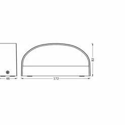 Endura Lampe murale d´extérieur Luminaires Ledvance LED Gris, 1 lumière