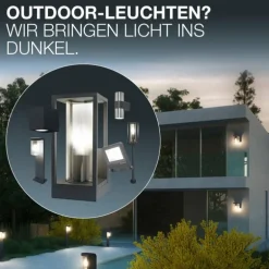 ENDURA Lampe murale d´extérieur Luminaires Ledvance Noir, 1 lumière