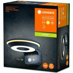 ENDURA Lampe murale d´extérieur Luminaires Ledvance LED Noir, 1 lumière, Détecteur de mouvement