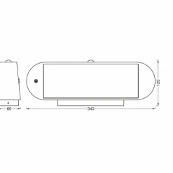 ENDURA Lampe murale d´extérieur Luminaires Ledvance LED Noir, 1 lumière, Détecteur de mouvement