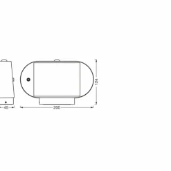ENDURA Lampe murale d´extérieur Luminaires Ledvance LED Noir, 1 lumière, Détecteur de mouvement
