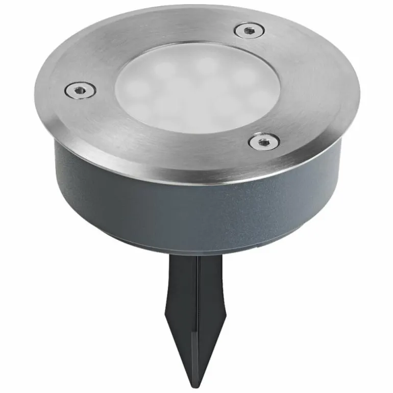 Endura Spot de jardin Luminaires Ledvance LED Acier brossé, 1 lumière