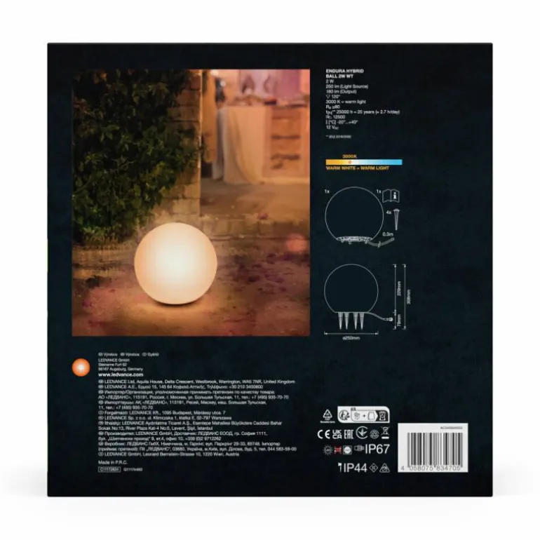 Endura Spot de jardin Luminaires Ledvance LED Blanc, 1 lumière